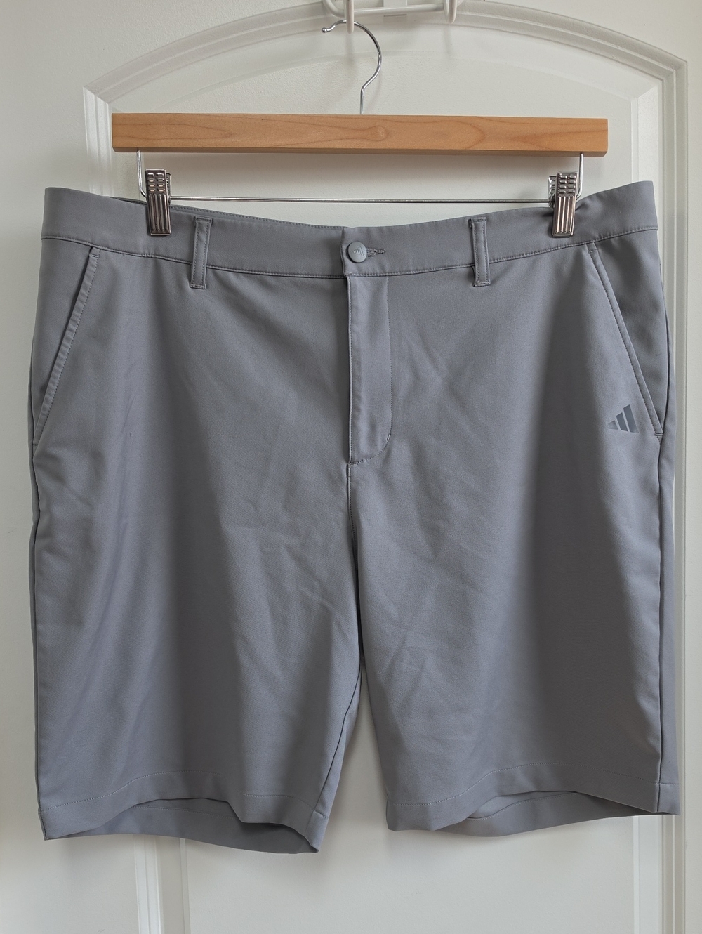 adidas Men's Gray Hybrid Golf-Style Shorts